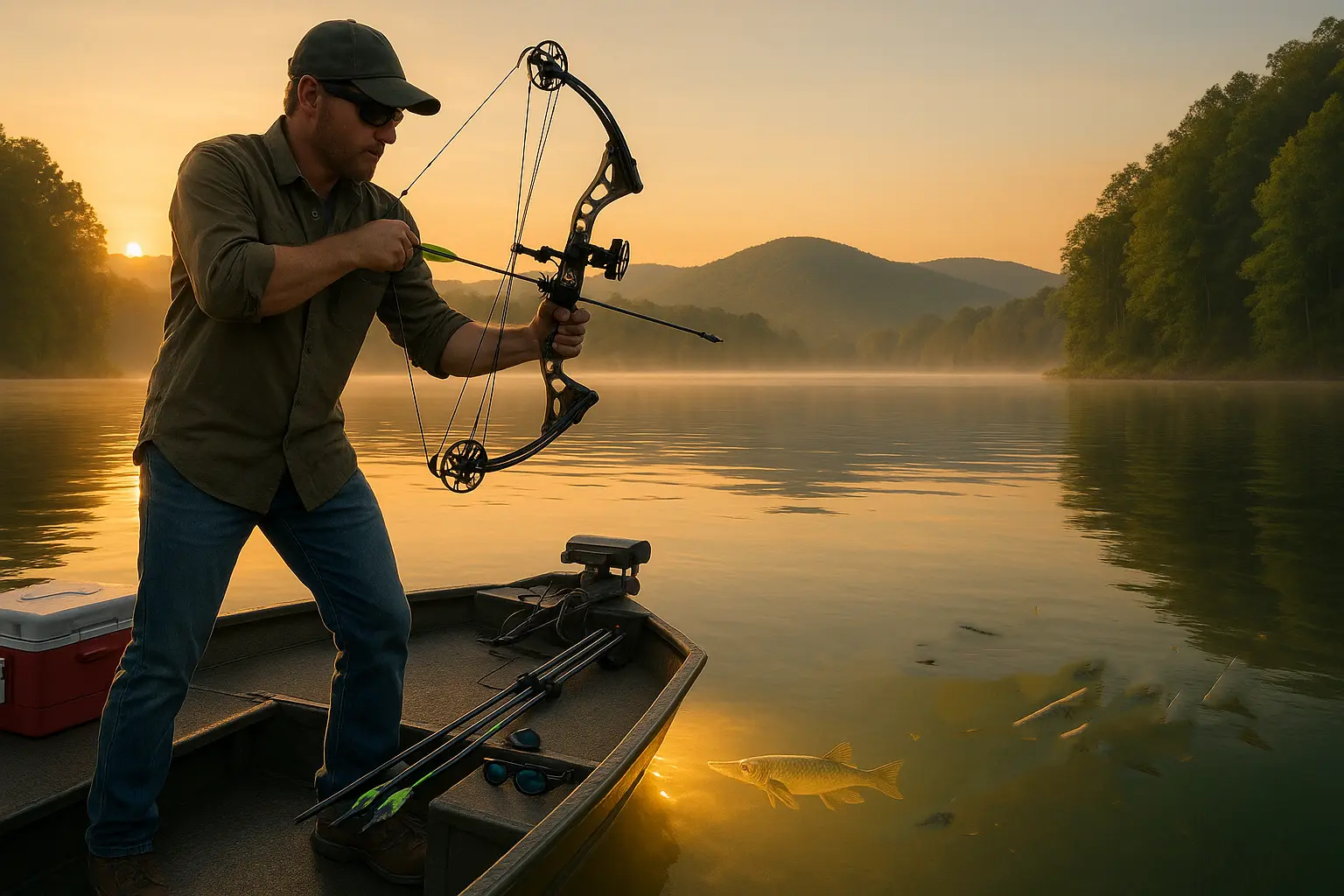 Bow fishing in Tennessee